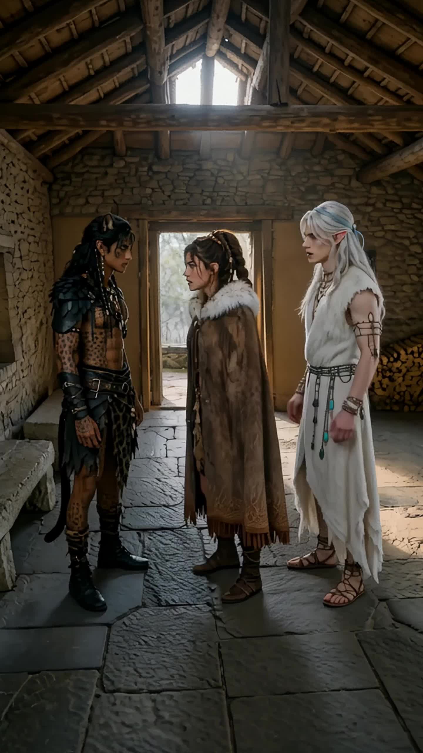 Exiled to the Beast World Five Beastmen Fight to Spoil Me