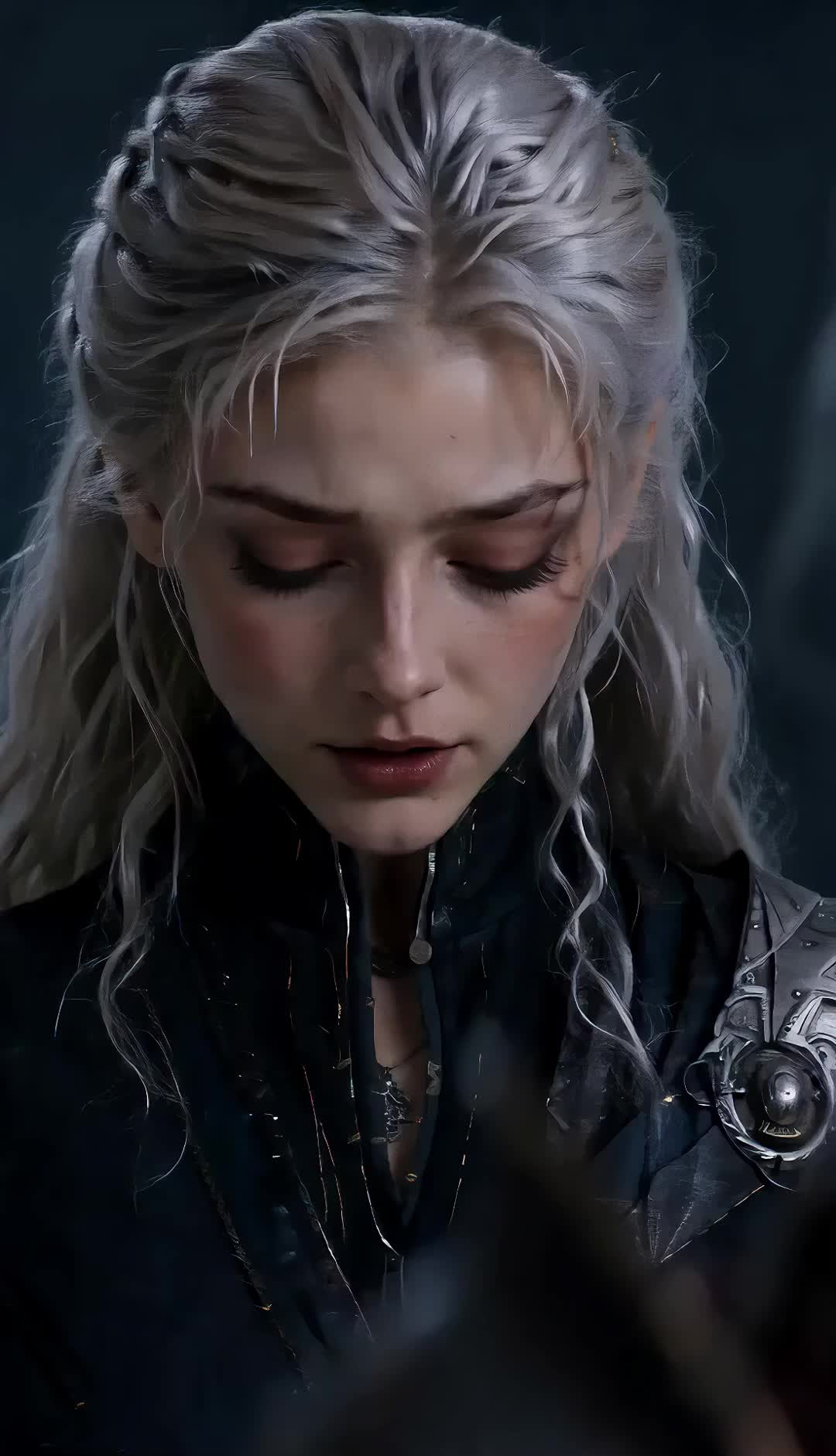 Girl Knight Slaying the Evil Dragon