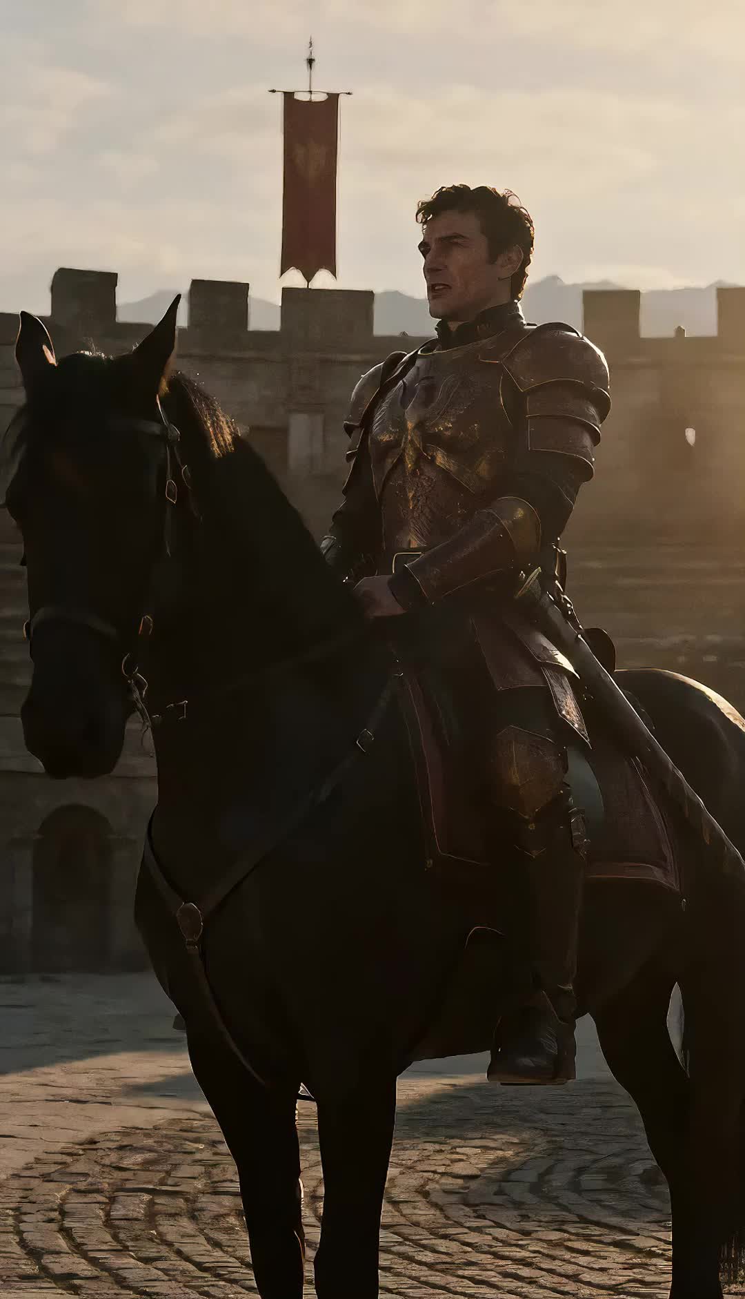 Girl Knight Slaying the Evil Dragon