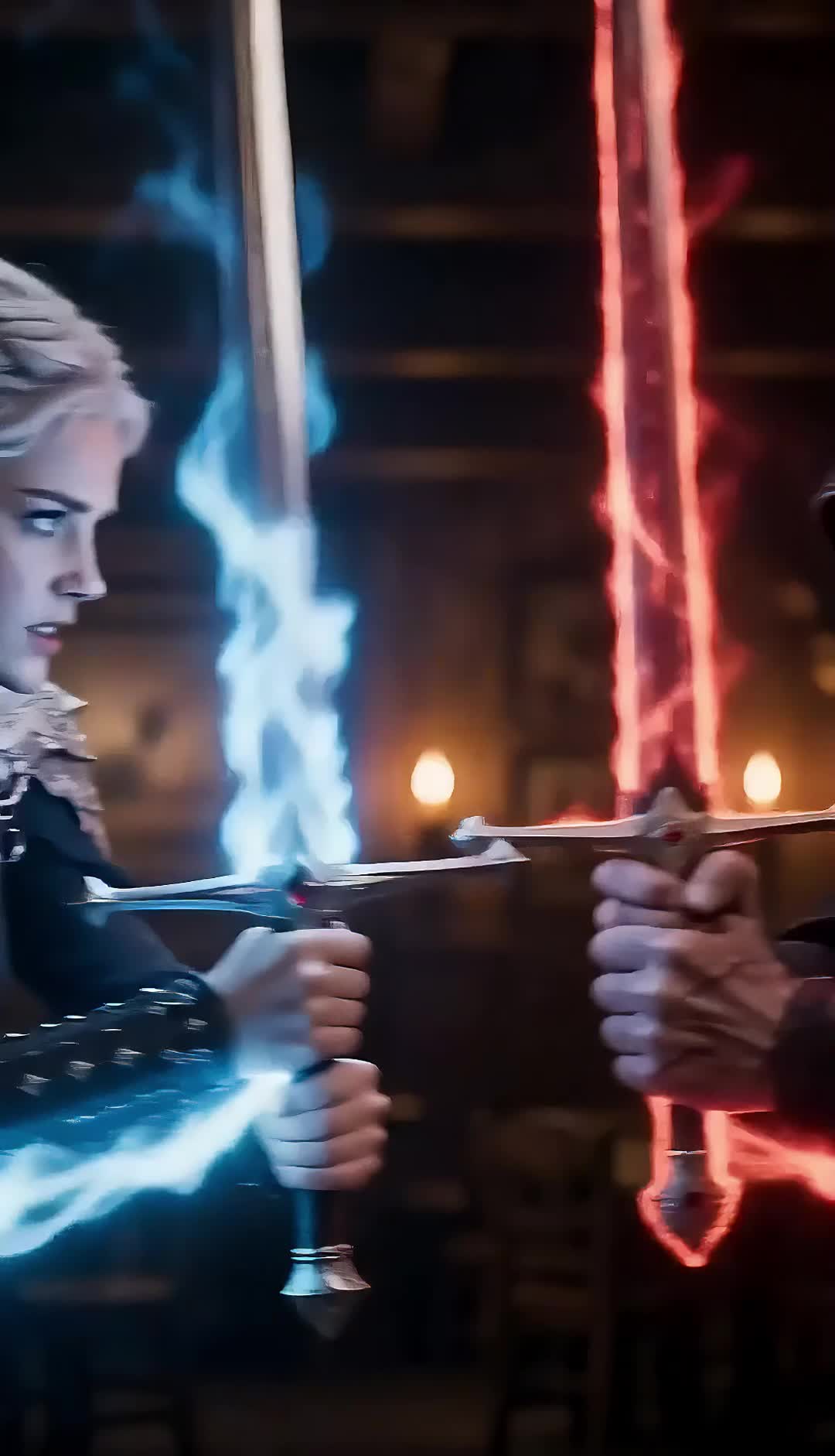 Girl Knight Slaying the Evil Dragon