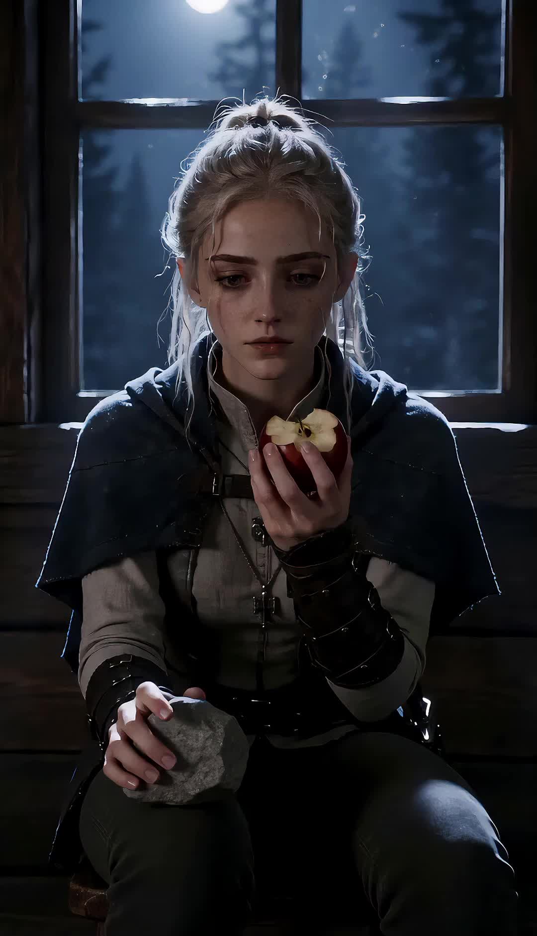 Girl Knight Slaying the Evil Dragon