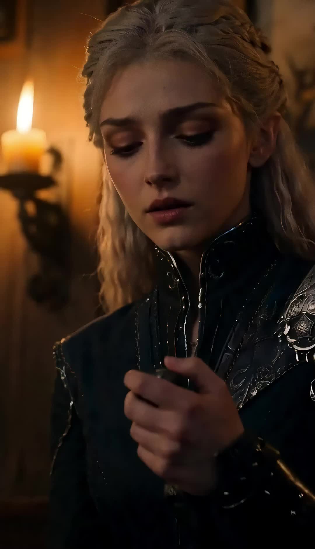 Girl Knight Slaying the Evil Dragon