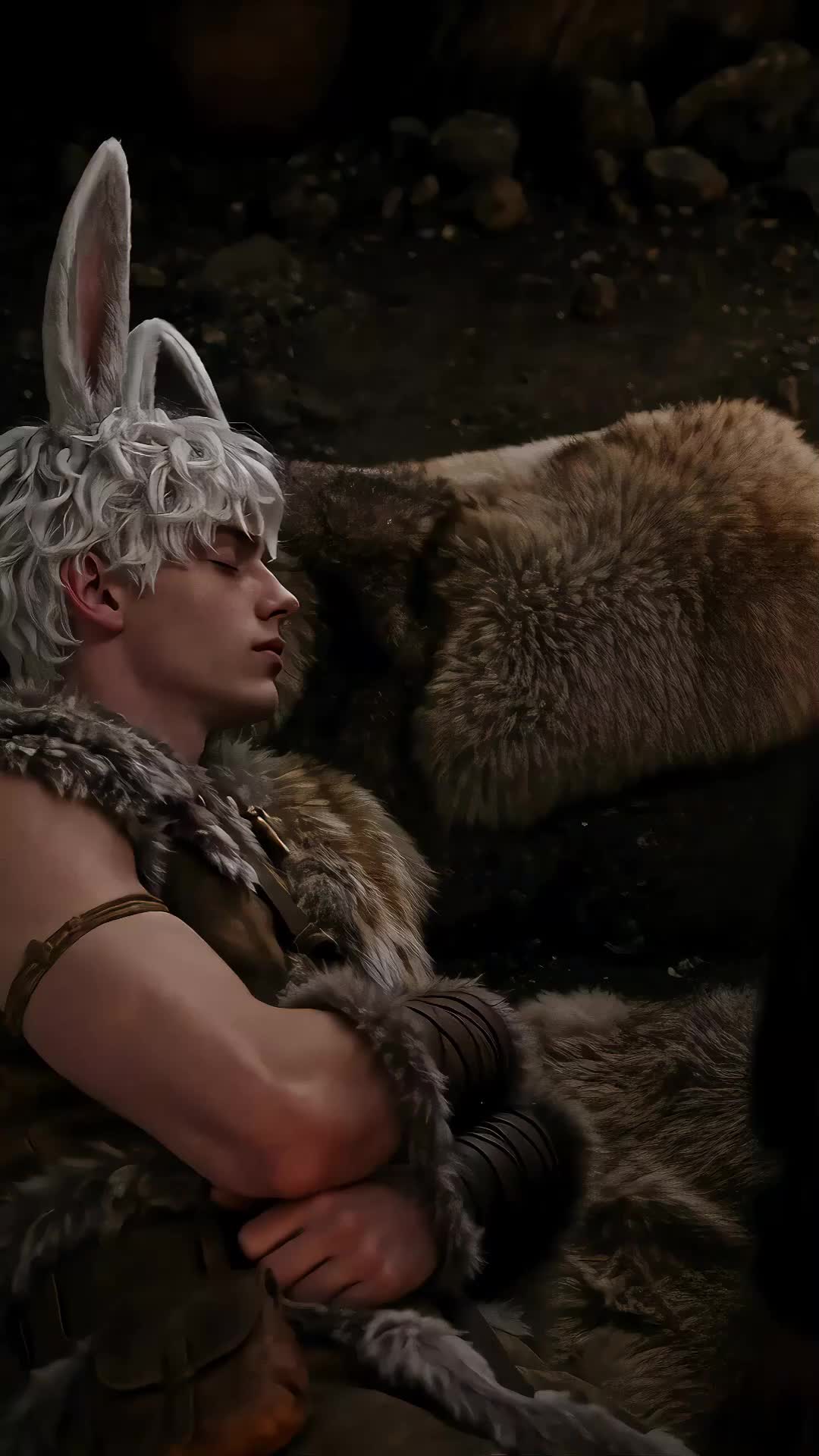 The Wolf Lord's Snow Hare & Two Cubs