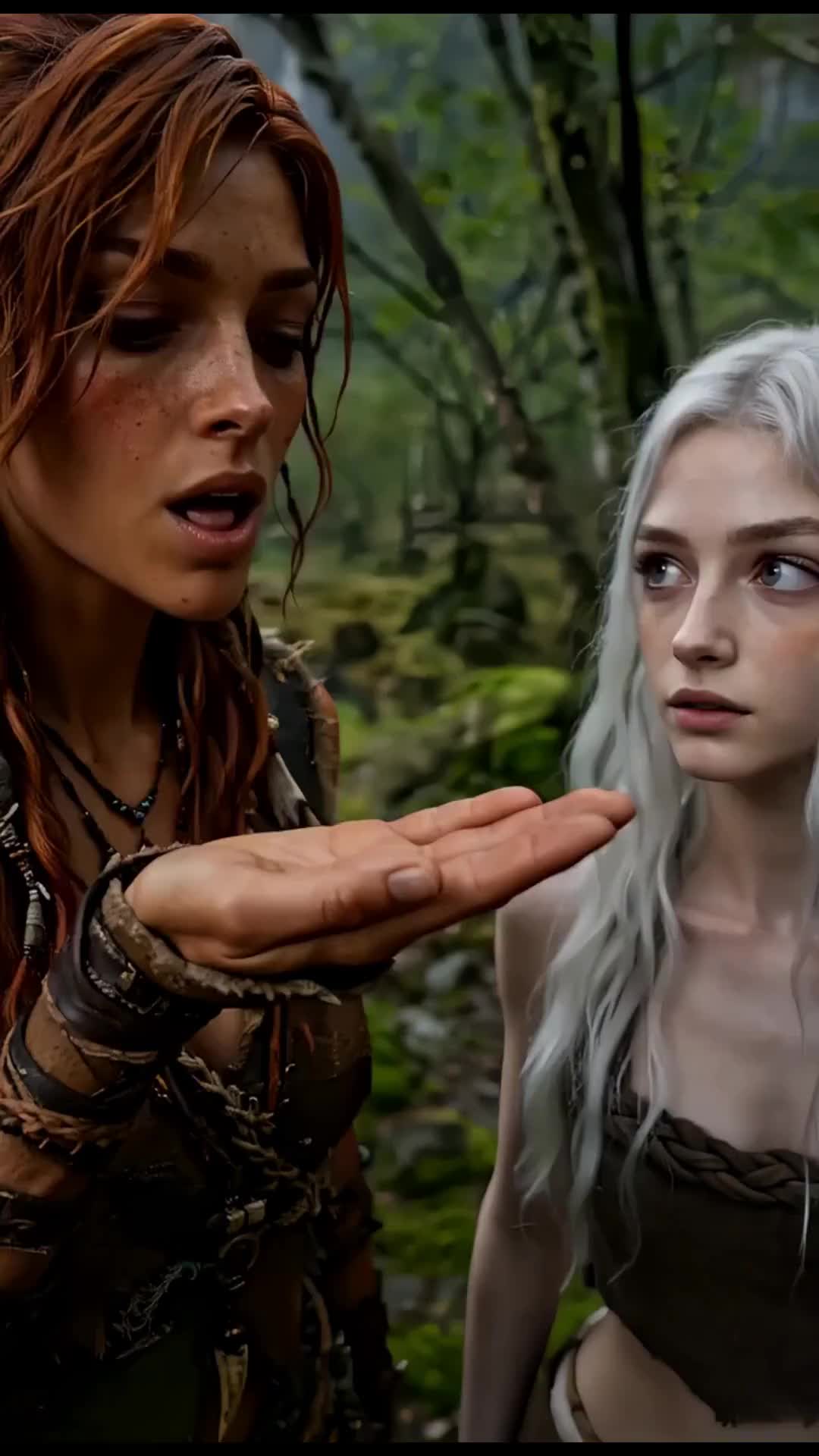 Mi esposa elfa de sangre y nuestra hija de sangre lunar