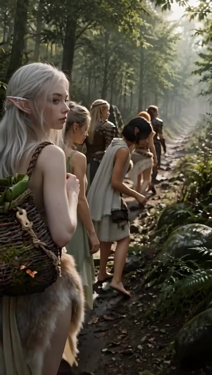 Mi esposa elfa de sangre y nuestra hija de sangre lunar