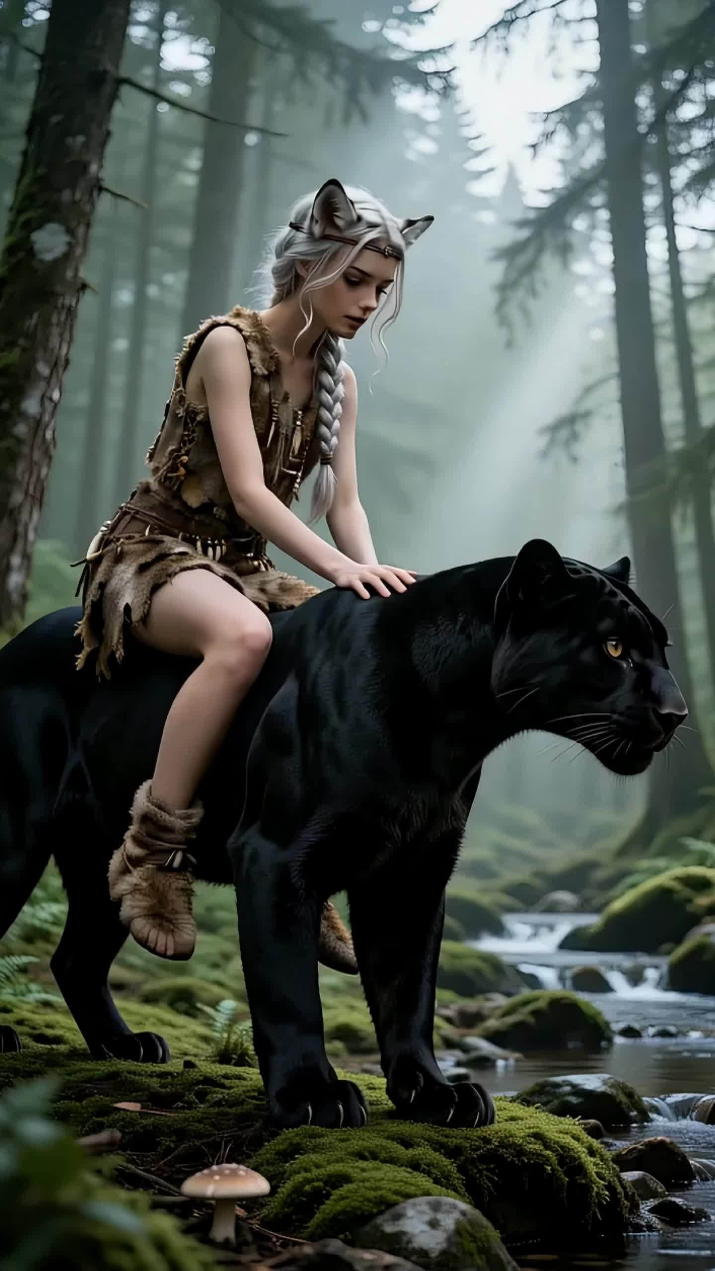 She Returned Beneath the Panther Moon