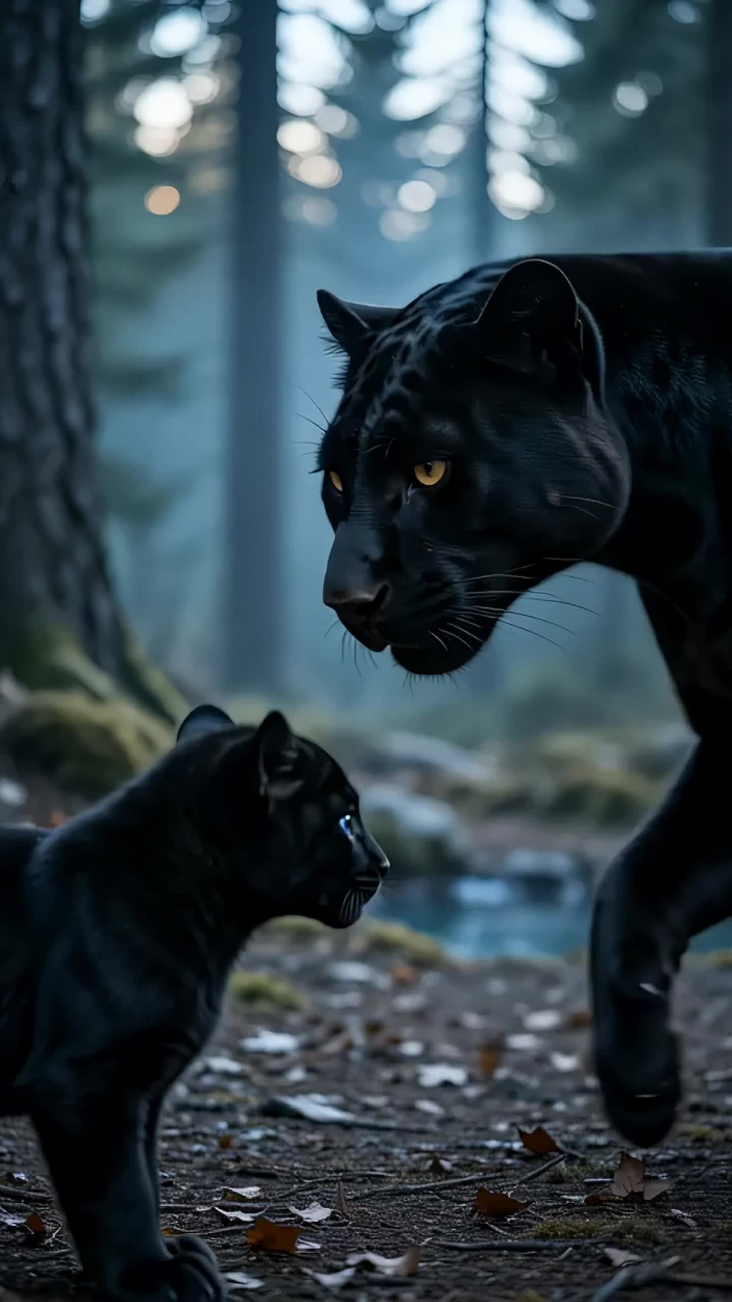 She Returned Beneath the Panther Moon