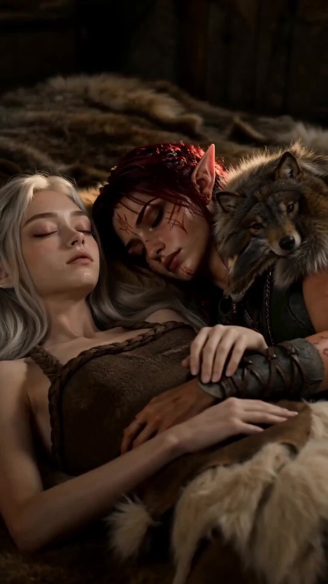 Ma femme Elf de sang et notre fille au sang lunaire
