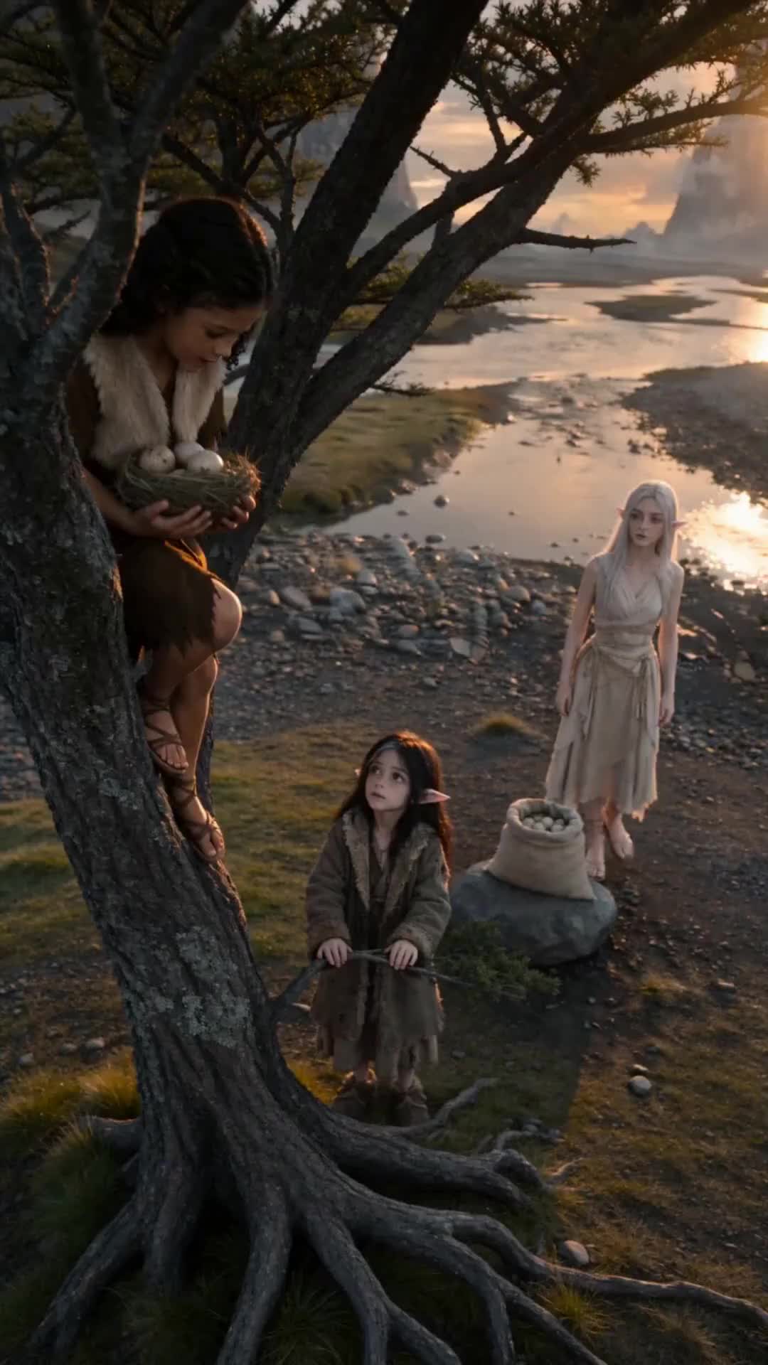 Ma femme Elf de sang et notre fille au sang lunaire