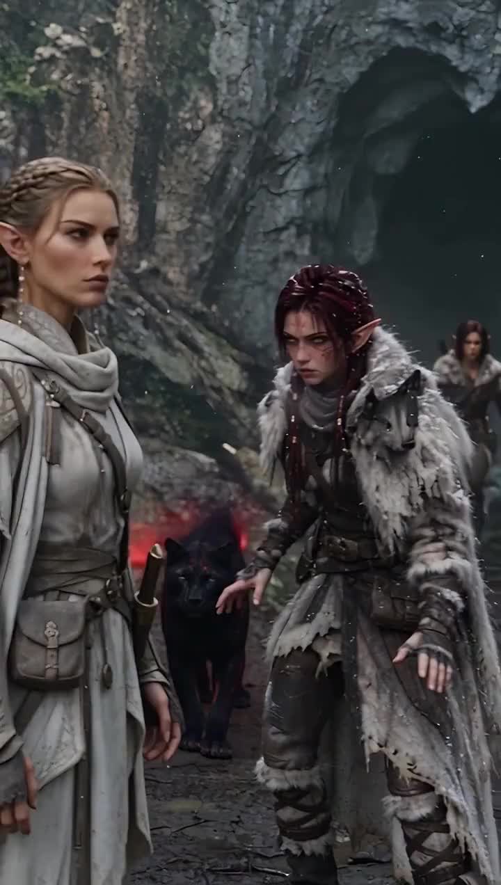 Ma femme Elf de sang et notre fille au sang lunaire