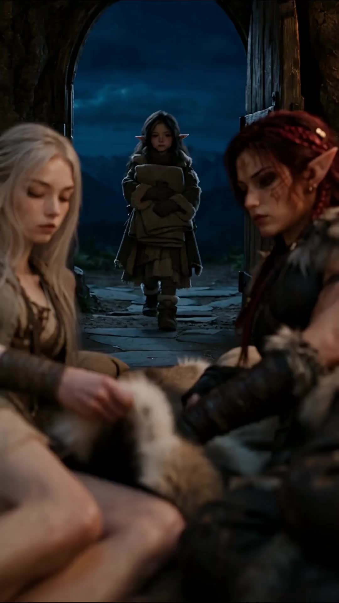 Ma femme Elf de sang et notre fille au sang lunaire