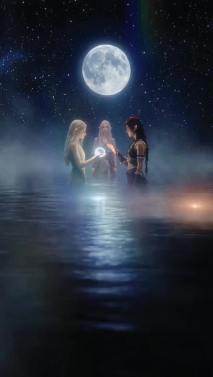 Ma femme Elf de sang et notre fille au sang lunaire
